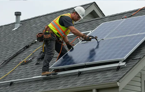 solar panel installation